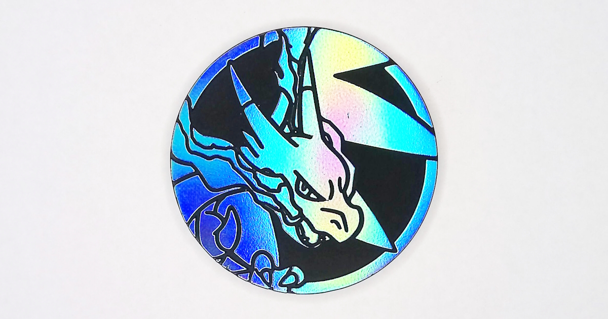 メガリザードンX：ブルーレインボーホロ【Mega Charizard X Blue